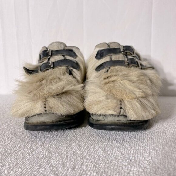 Vintage Capitol Canadian Genuine Fur Esikmo Inuit Ankle Boots Booties 8 - Picture 4 of 16